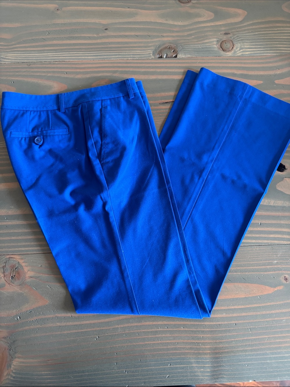 Women's Bright Blue Dress Pants
